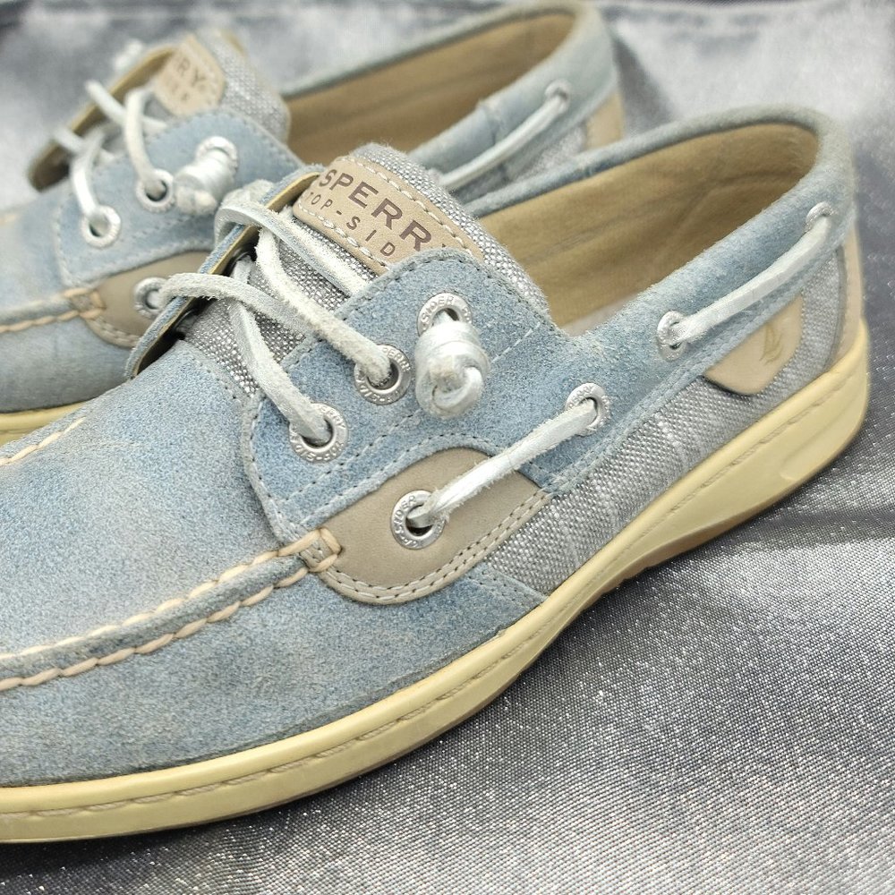 Sperry Top-Sider Women Songfish Croc Leather Boat Shoe size 6m